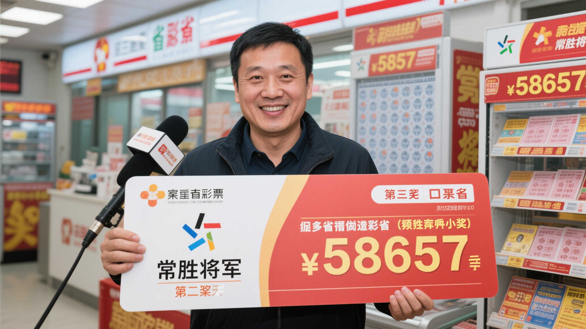 男子喜中5865万彩票巨奖,坦言近期频频中奖急忙兑现 男子喜中5865万彩票巨奖,坦言近期频频中奖急忙兑现