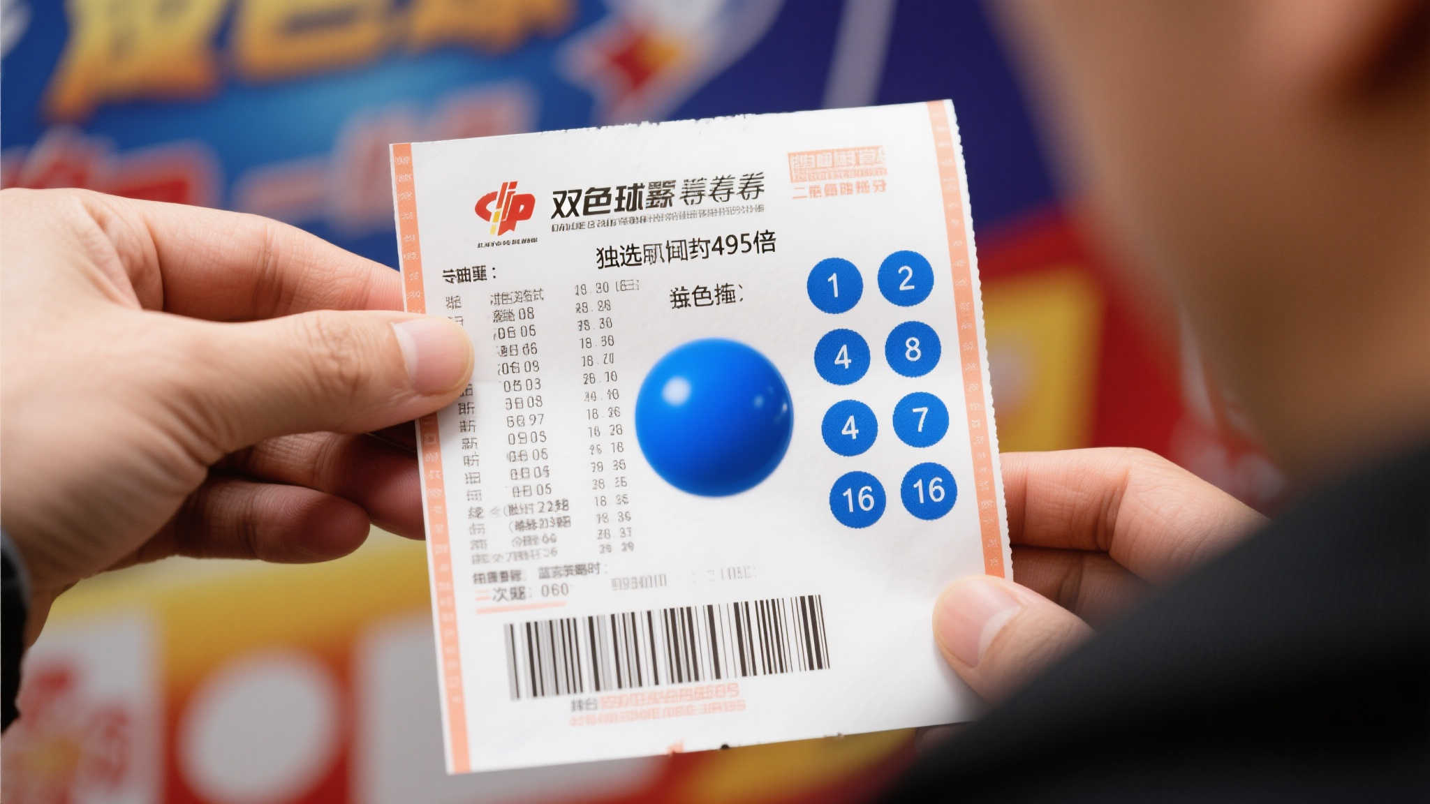 双色球25-054期晒票：1.6万16+1复式震撼亮相，独蓝495倍引爆全场！