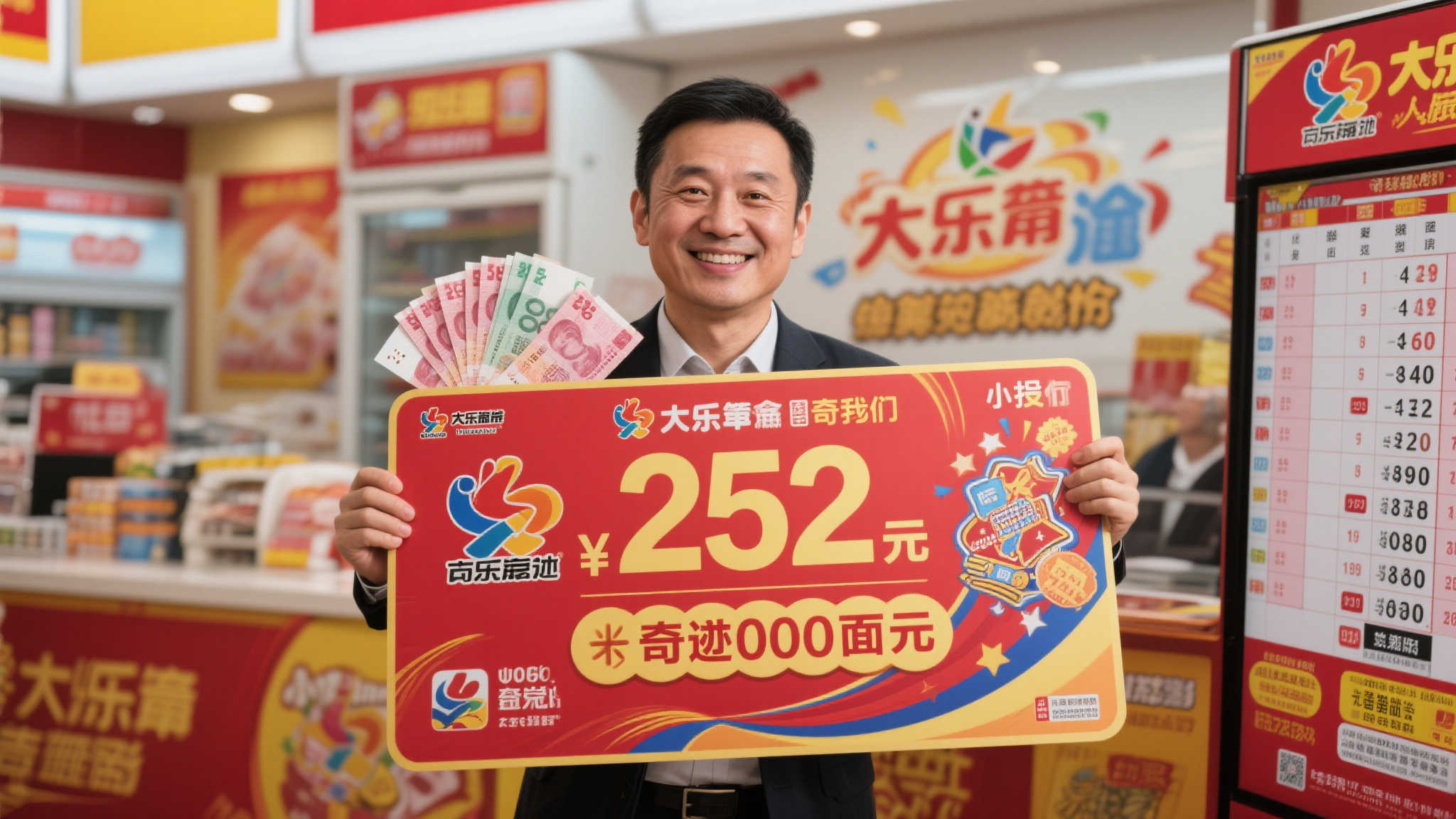大乐透忠实粉丝252元擒获587万大奖，自称对数字有特殊直觉